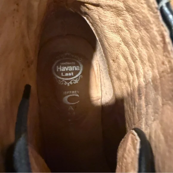 Jeffrey Campbell Black Woven Lita Lace-Up Platform Boots - Picture 14 of 14